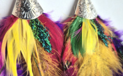 Kolczyki z piórami ręcznie robione – wyjątkowa biżuteria z duszą