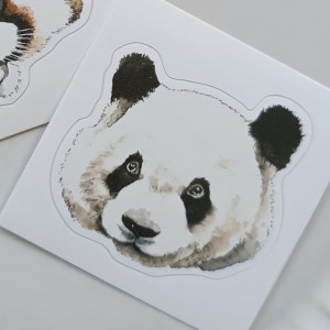 Duża naklejka panda wielka