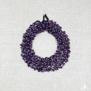 6999 Naszyjnik "Fioletowa Noc" – Ręcznie pleciony naszyjnik