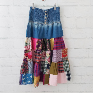 Spódnica patchwork - upcykling
