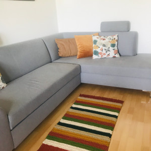 Dywan prostokątny z sznurka bawełnianego 62x96cm wielokolorowy. NA ZAMÓWINIE...