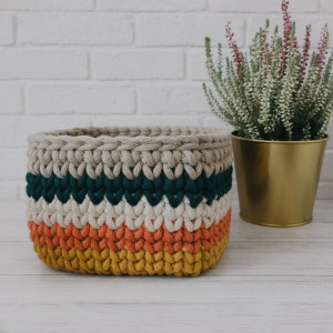 Kolorowy kosz do przechowywania,kwadratowy koszyk 15x12cm.NA ZAMÓWIENIE...