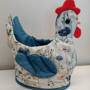 Kura na jajka, owoce, ozdoba do kuchni