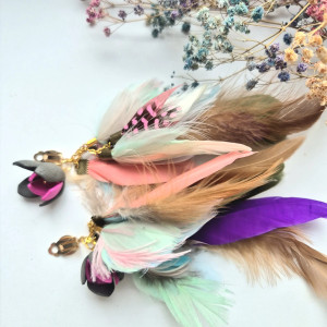 klipsy pióra szaleństwo