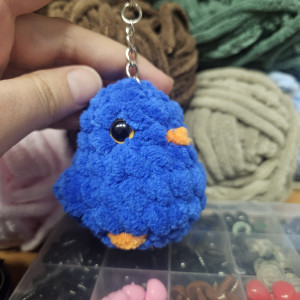 Ptaszek ręcznie robiony brelok