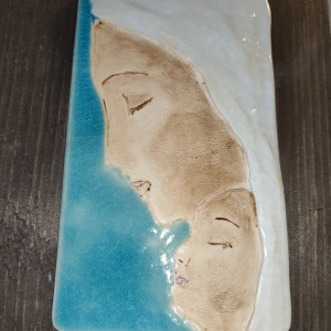 Matka z dzieciątkiem - obrazek ceramiczny