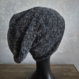 Czapka melanż grafit