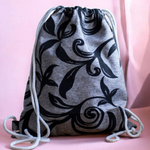 Szary workoplecak XL we wzory