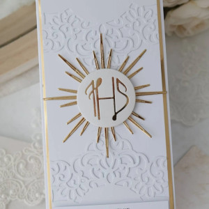 Zaproszenie na Pierwszą Komunię dla chłopca i dziewczynki