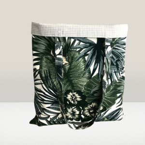 Torba na zakupy,bawełniana torebka na ramię,shoperka zielona.