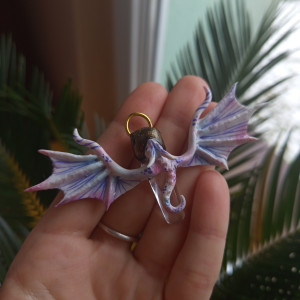 Naszyjnik smoczego strażnika z  kryształem górskim, idealny na prezent, magia fantasty, goblincore, fairycore