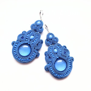 kolczyki sutaszowe  lBlue Sky