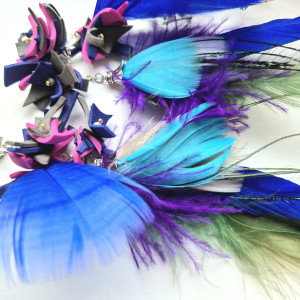 klipsy pióra szaleństwo