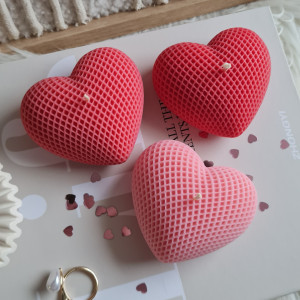 Świece sojowe serduszka zestaw walentynki dzień kobiet