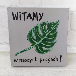 Obraz monstera Witamy!