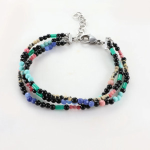 Bransoletka "Moc Kolorów" – Mieszanka Kamieni Naturalnych
