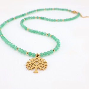 Naszyjnik "Drzewo Życia" z Naturalnego Awenturynu