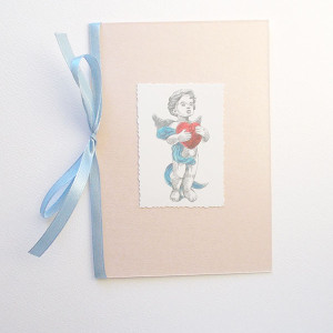 amorek kartka bez tekstu, pastelowe kartki na walentynki, kartki na ślub, aniołek kartka bez życzeń, kartki z aniołkiem, kartki z amorkiem, podziękowania, karnety