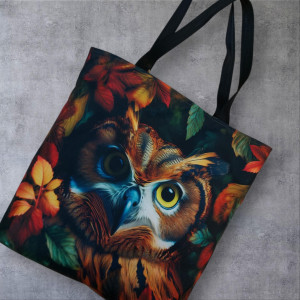 Torba zakupowa wodoodporna sowa