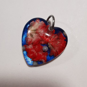 Czerwona gipsówka w naszyjniku nowość