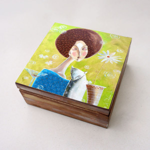 Szkatułka "Chwila spokojnej melancholii" 13x13 cm