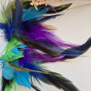 Kolczyki pióra  energetyczne leciutkie