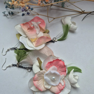 Kolczyki leciutkie duze kolorowe