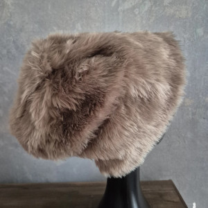 Futrzana  sztuczne futro brązowa