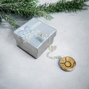 Wisiorek z żywicy – Znak Zodiaku Byk (Taurus)