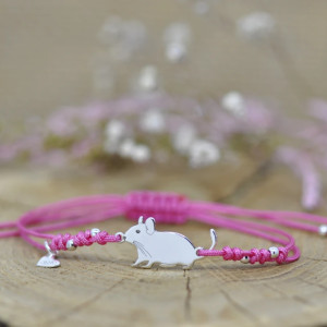 Koszatniczka - bransoletka, srebro 925