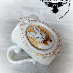 Kubek zając wielkanocny glamour