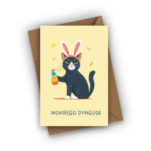 Kartka wielkanocna- Mokrego dyngusa