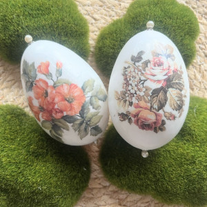 376,jajka-pisanki gęsie ,komplet w pudełku