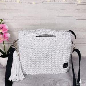 Torebka Koszyk Handmade Pleciona Damska na Ramię | Polska