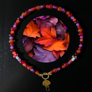 Naszyjnik "Orange Leaf"