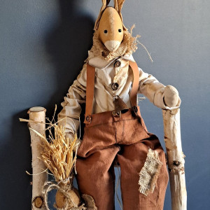 pan zając vintage dekoracja