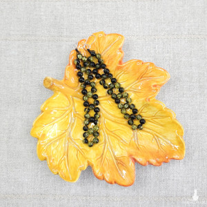 7045 Długie kolczyki szkło crackle