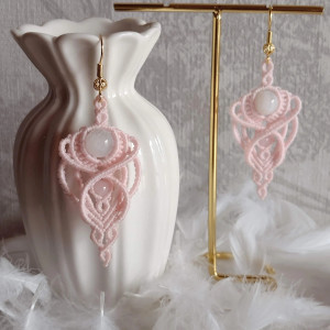 Kolczyki z kamieniem księżycowym „Księżycowy Szept”