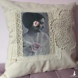 Poszewka w stylu retro