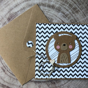 016 MISIOWA KARTKA NA URODZINY,NARODZINY LUB ROCZEK