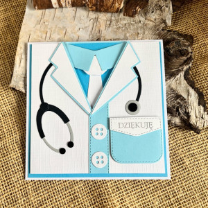 404,Kartka Dziękuję-podziękowanie dla lekarza