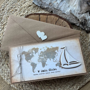 406, Kartka na ślub w szczęśliwą podróż