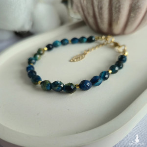 Niebieska bransoletka z kamieni naturalnych