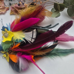 Kolczyki długie leciutkie pióra