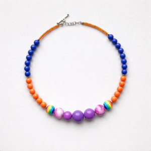 naszyjnik kolorowe koraliki