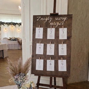 Tablica Plan Stołów, Wesele, Chrzciny, Komunia