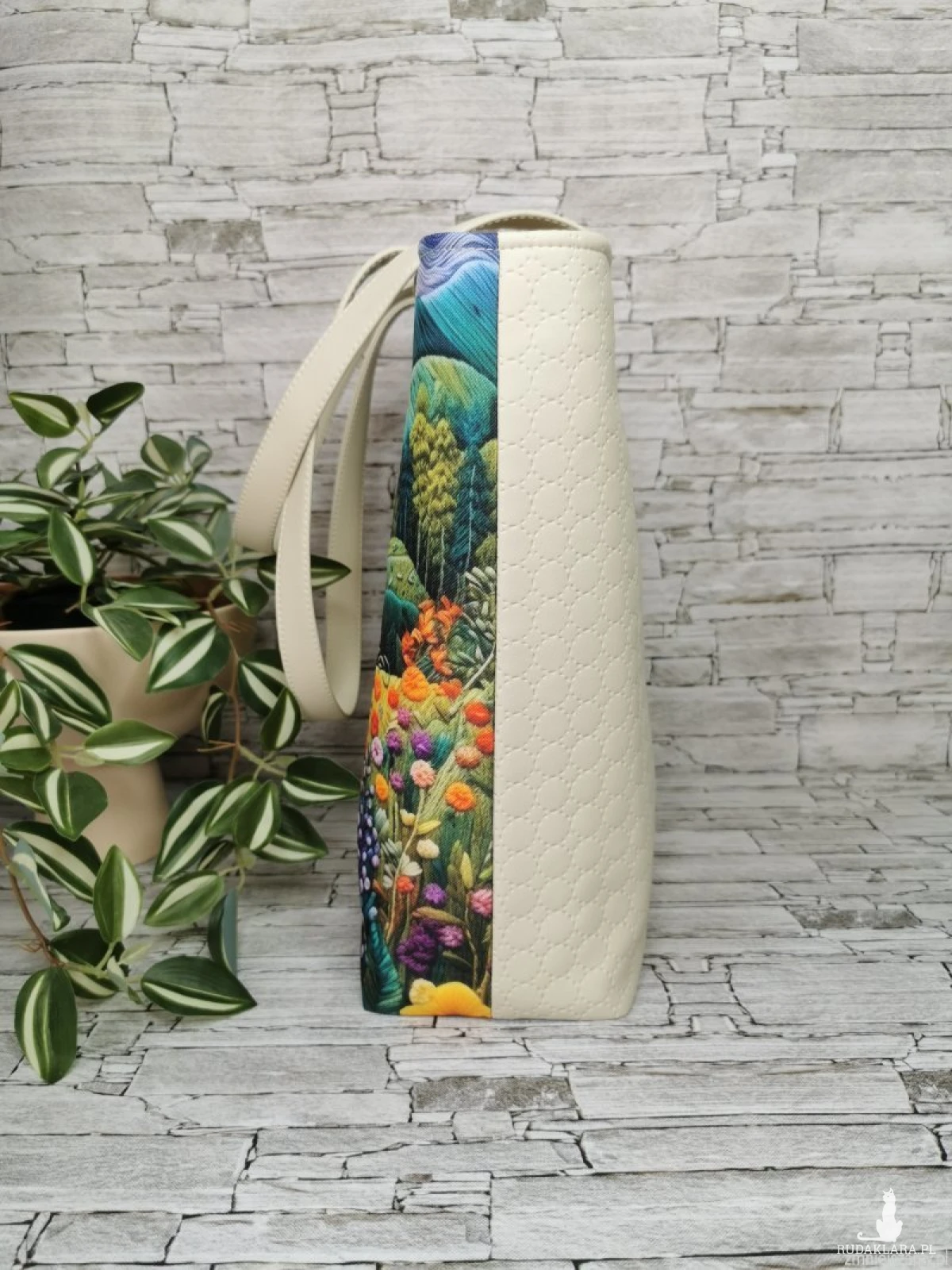 Torebka damska shopperka torebka miejska na ramę - pejzaż 3