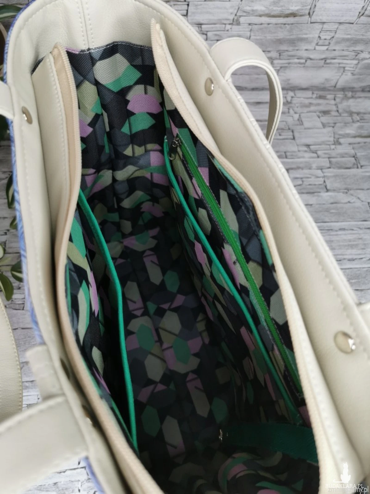 Torebka damska shopperka torebka miejska na ramę - pejzaż 3