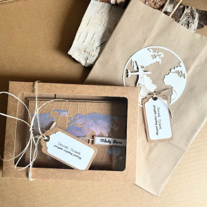 418,na ślub w szczęśliwą podróż w pudełku z torebką