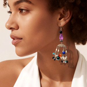 Kolczyki lekkie.koralikowe Boho